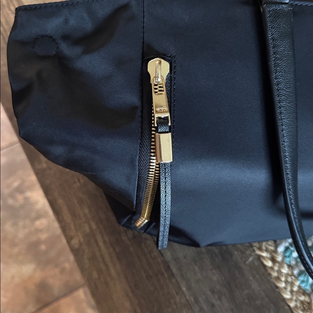 Tumi Black Women's Tote with Gold Accents - Picture 7 of 9